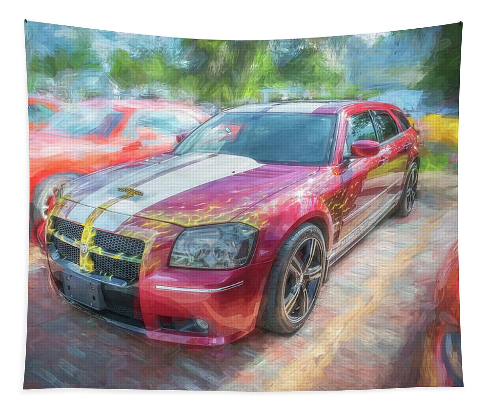 2007 Dodge Magnum Srt 8 Tapestry featuring the photograph 2007 Dodge Magnum SRT 8 X110 by Rich Franco