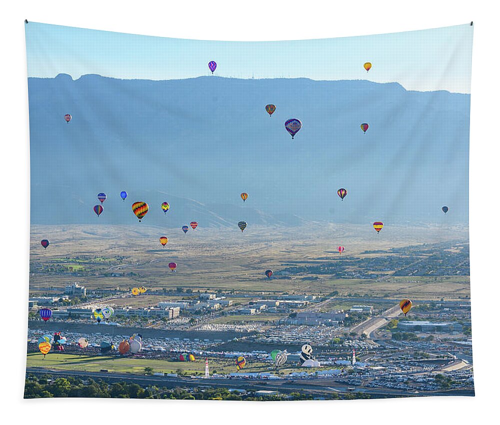 Hot Air Balloon Tapestry featuring the photograph 2017 Abf 3 by Tara Krauss
