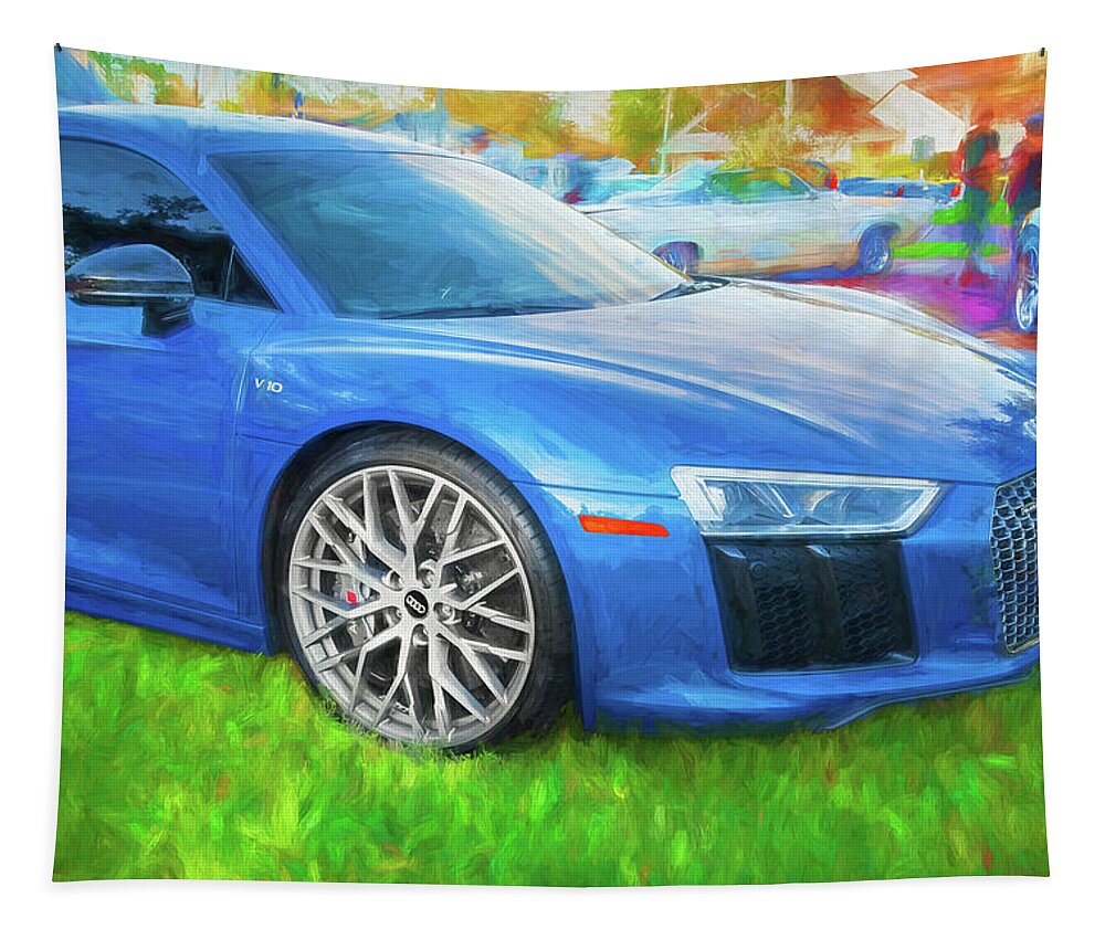2017 Audi R8 V10 Plus Tapestry featuring the photograph 2017 Audi R8 V10 Plus 101 by Rich Franco