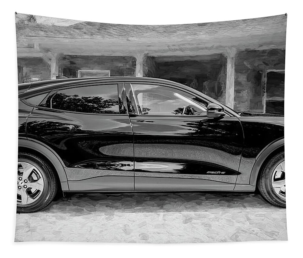 2022 Ford Mustang Mach E Crossover Tapestry featuring the photograph 2022 Ford Mustang Mach E Crossover X101 by Rich Franco
