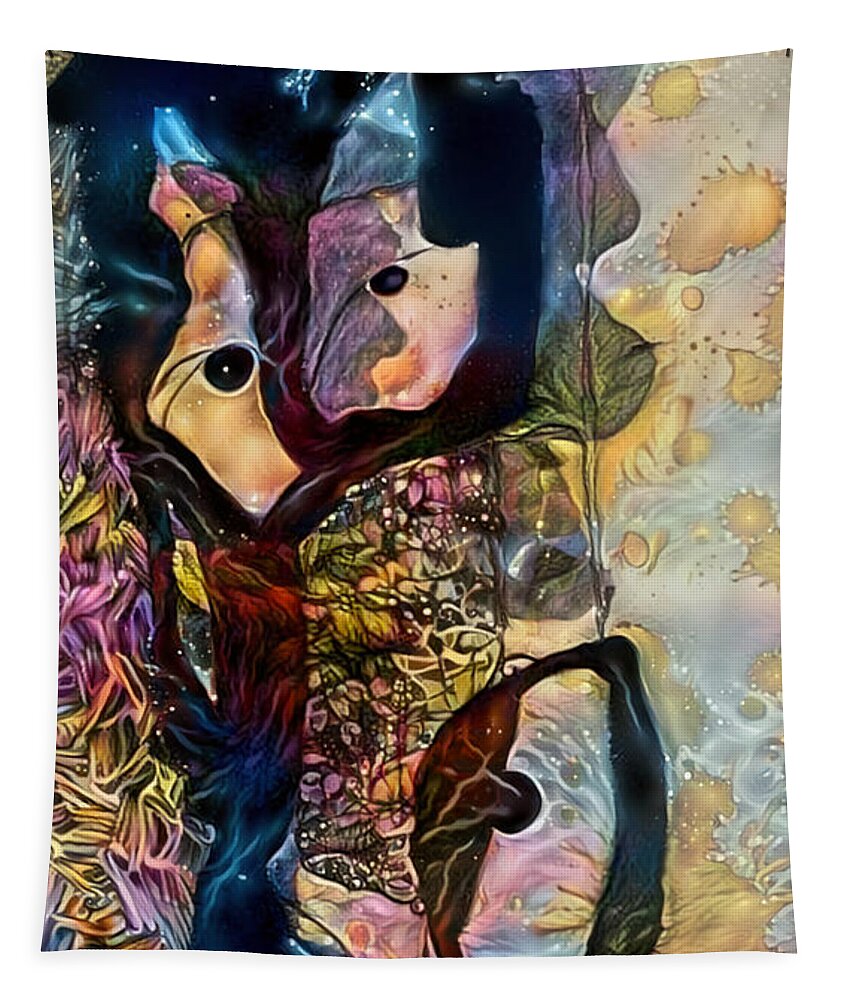 Contemporary Art Tapestry featuring the digital art 22 by Jeremiah Ray