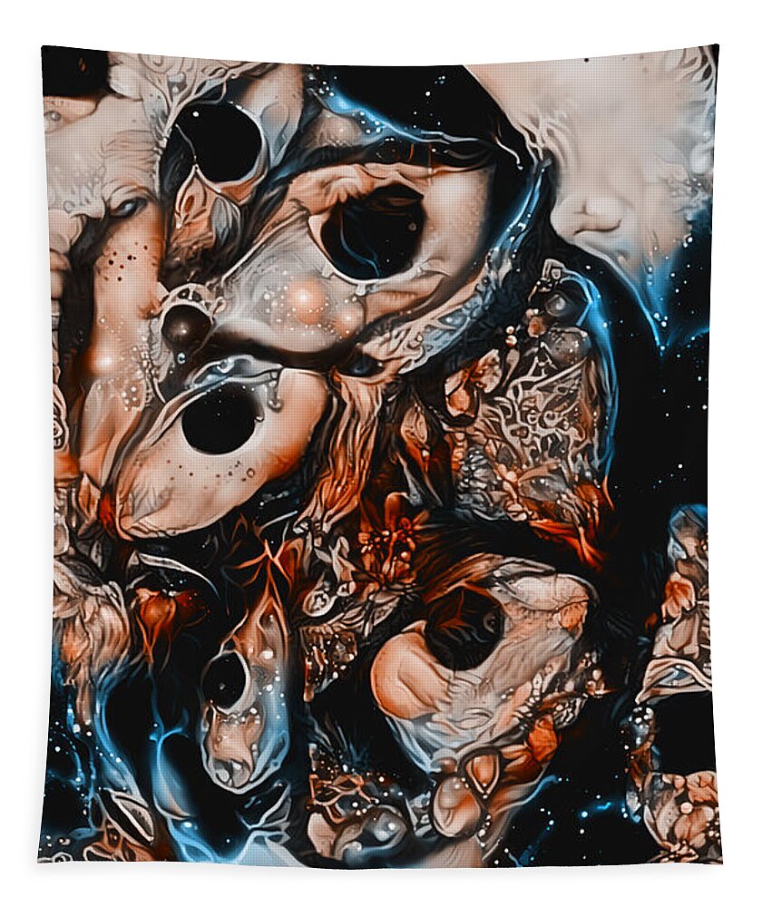 Contemporary Art Tapestry featuring the digital art 23 by Jeremiah Ray