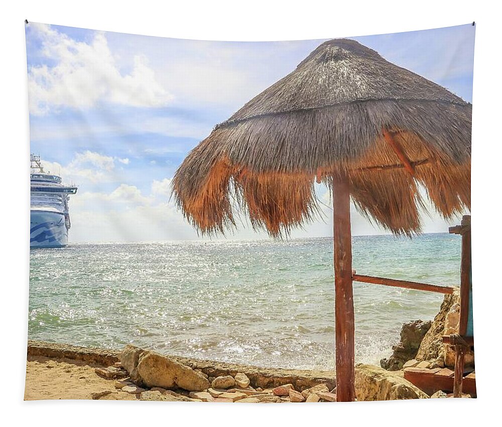 Costa Maya Mexico Tapestry featuring the photograph Costa Maya Mexico #25 by Paul James Bannerman