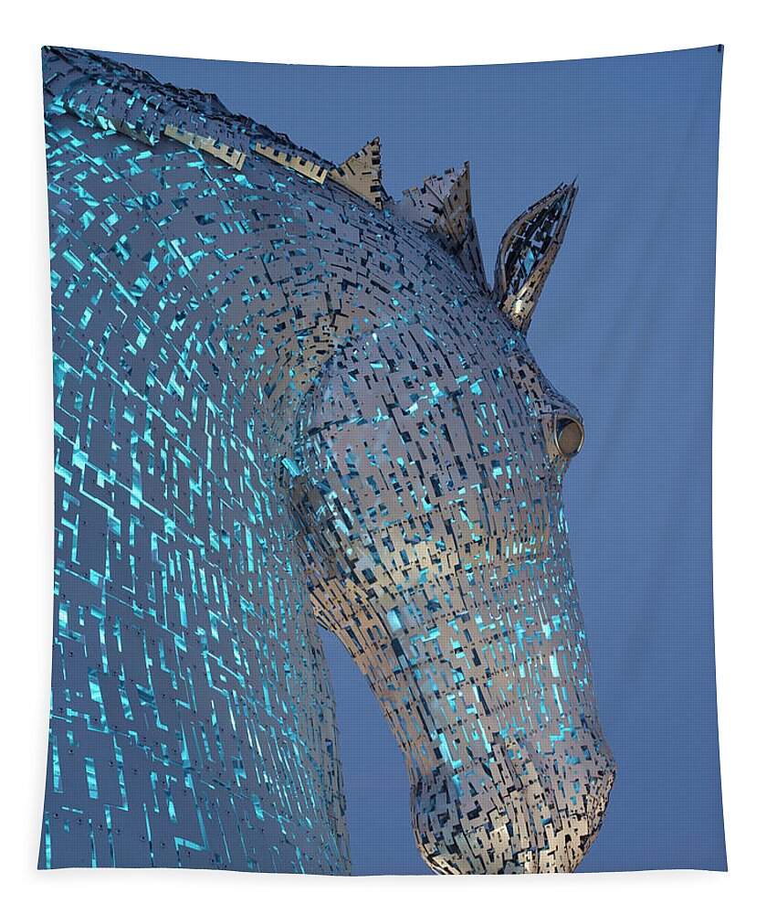 The Kelpies Tapestry featuring the photograph The Kelpies #26 by Stephen Taylor