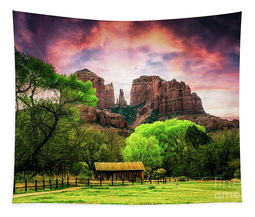 Red Rock Canyon Tapestry featuring the photograph Red Rock Canyon by Lev Kaytsner