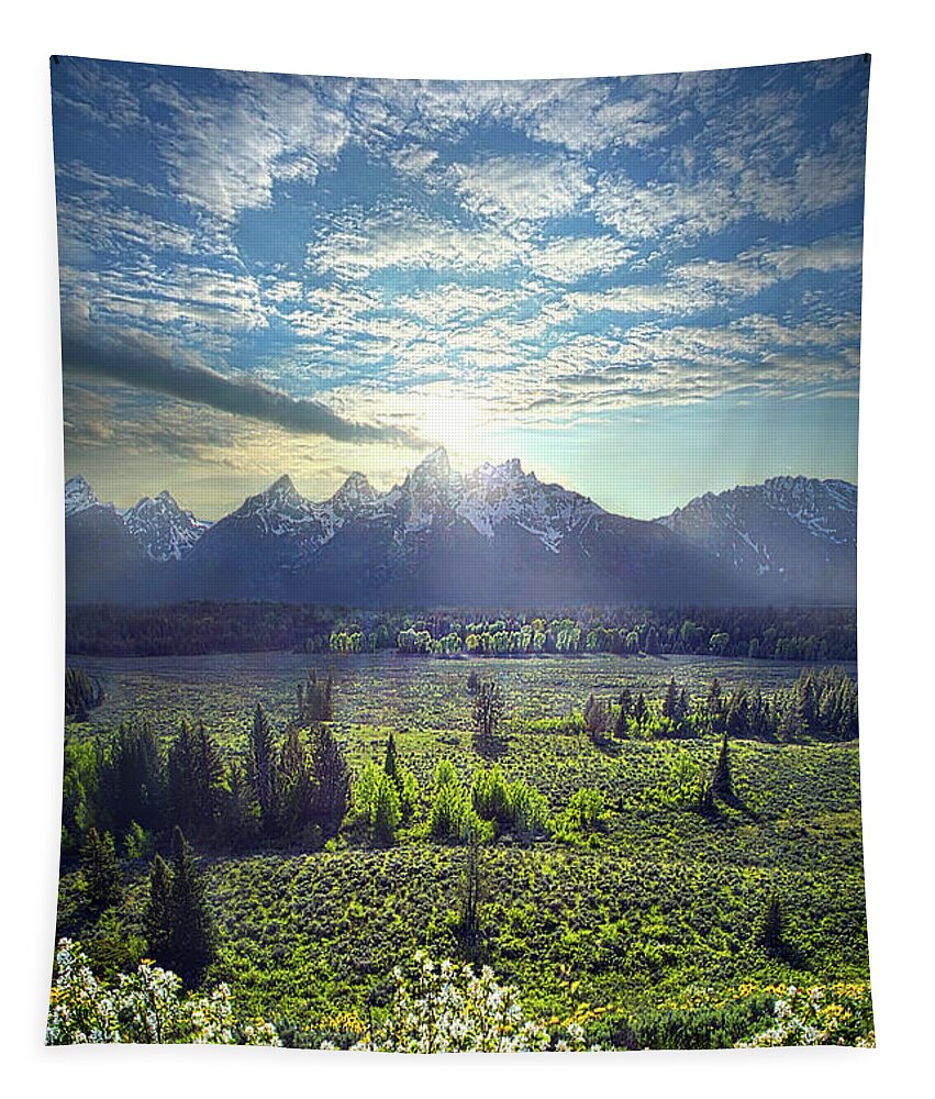 Light Tapestry featuring the photograph The Grand Tetons #4 by Phil Koch