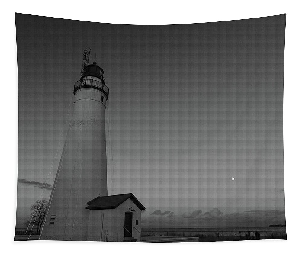 Lighthouse Tapestry featuring the photograph Fort Gratiot Lighthouse in Michigan #31 by Eldon McGraw