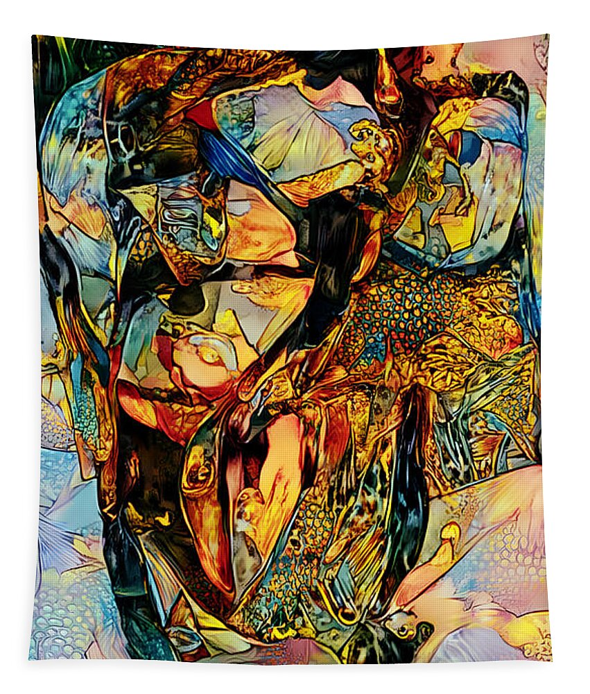Contemporary Art Tapestry featuring the digital art 37 by Jeremiah Ray