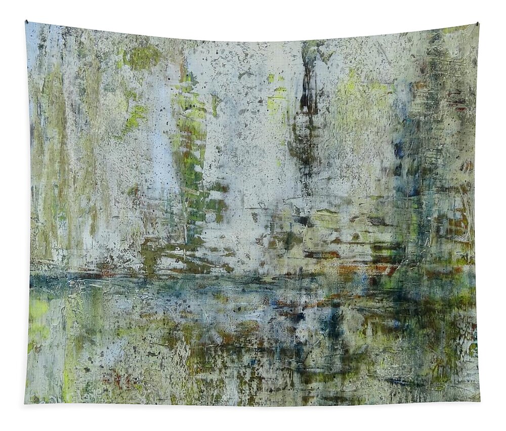 Abstract Tapestry featuring the painting #383 Peace #383 by Barbara Hammett Glover