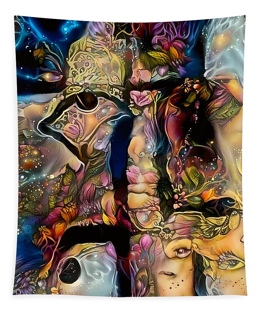 Contemporary Art Tapestry featuring the digital art 39 by Jeremiah Ray