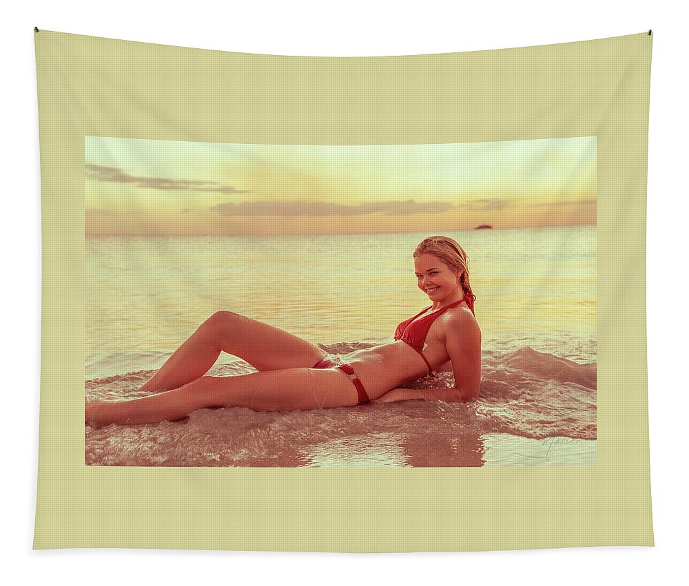 Athletic Tapestry featuring the photograph 3994 Elisa Naples Beach Florida by Amyn Nasser