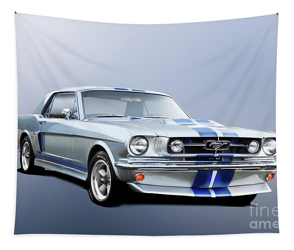 1965 Ford Mustang Tapestry featuring the photograph 1965 Ford Mustang Coupe #4 by Dave Koontz