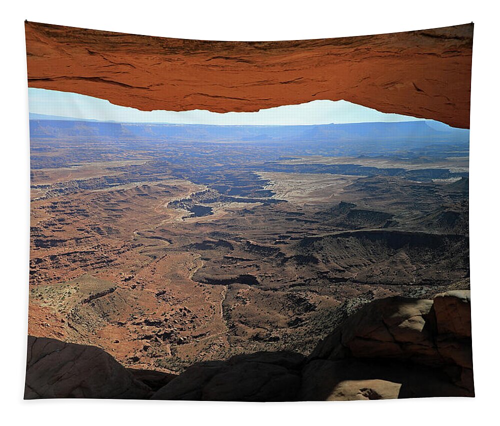 Canyonlands Tapestry featuring the photograph Canyonlands National Park - View from Mesa Arch #2 by Richard Krebs