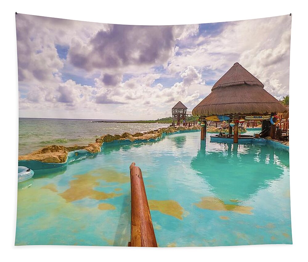 Costa Maya Mexico Tapestry featuring the photograph Costa Maya Mexico #4 by Paul James Bannerman