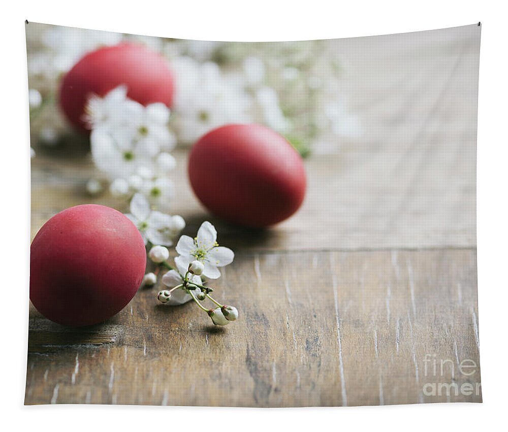 Easter Tapestry featuring the photograph Easter Eggs #4 by Jelena Jovanovic