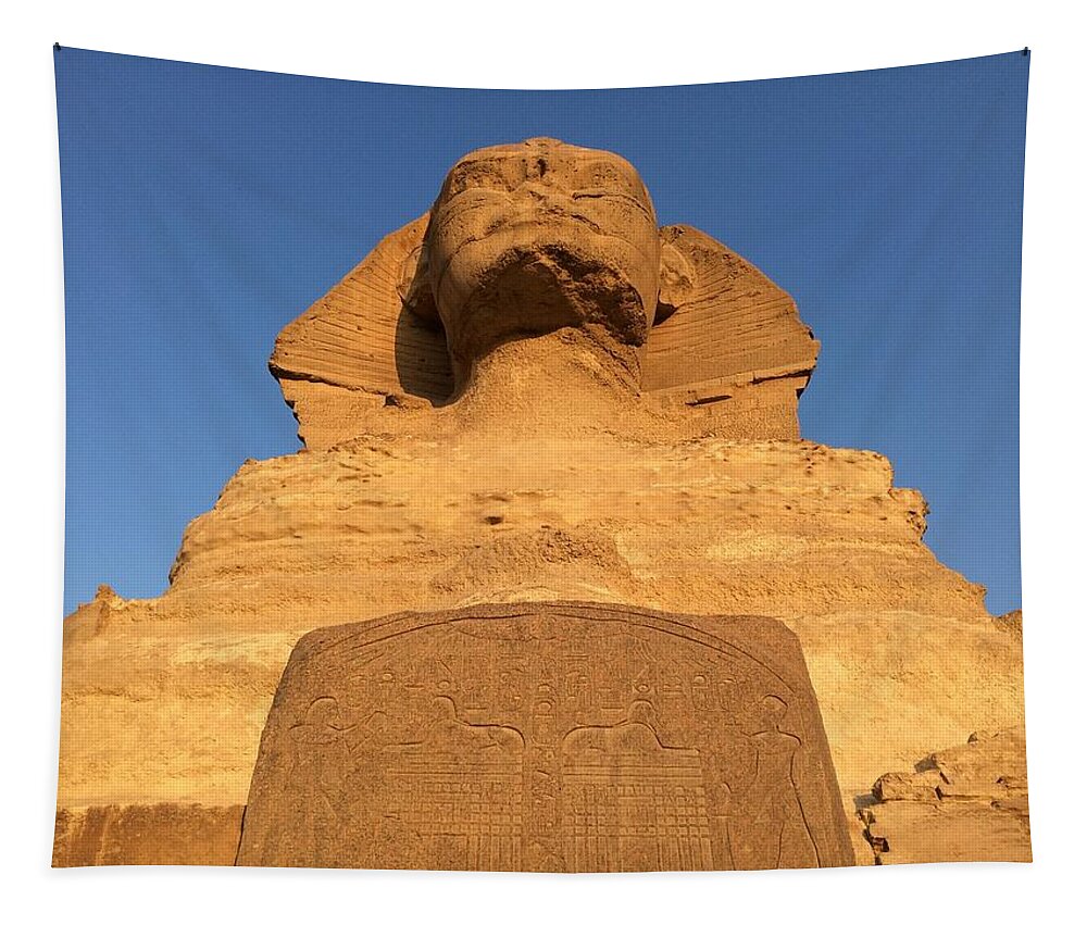 Giza Tapestry featuring the photograph Great Sphinx #4 by Trevor Grassi