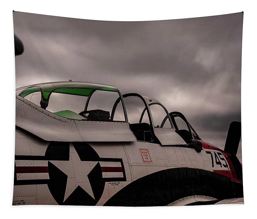 North American Aviation Snj-4 Tapestry featuring the photograph North American Aviation SNJ-4 #4 by Flees Photos