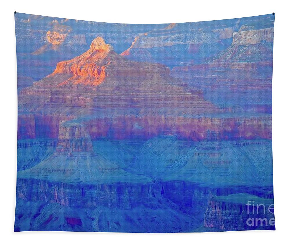 The Grand Canyon Tapestry featuring the digital art The Grand Canyon by Tammy Keyes