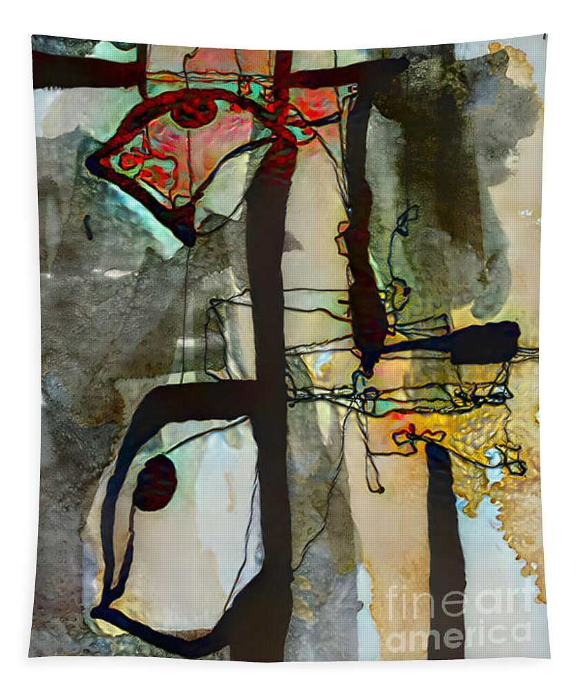 Contemporary Art Tapestry featuring the digital art 59 by Jeremiah Ray