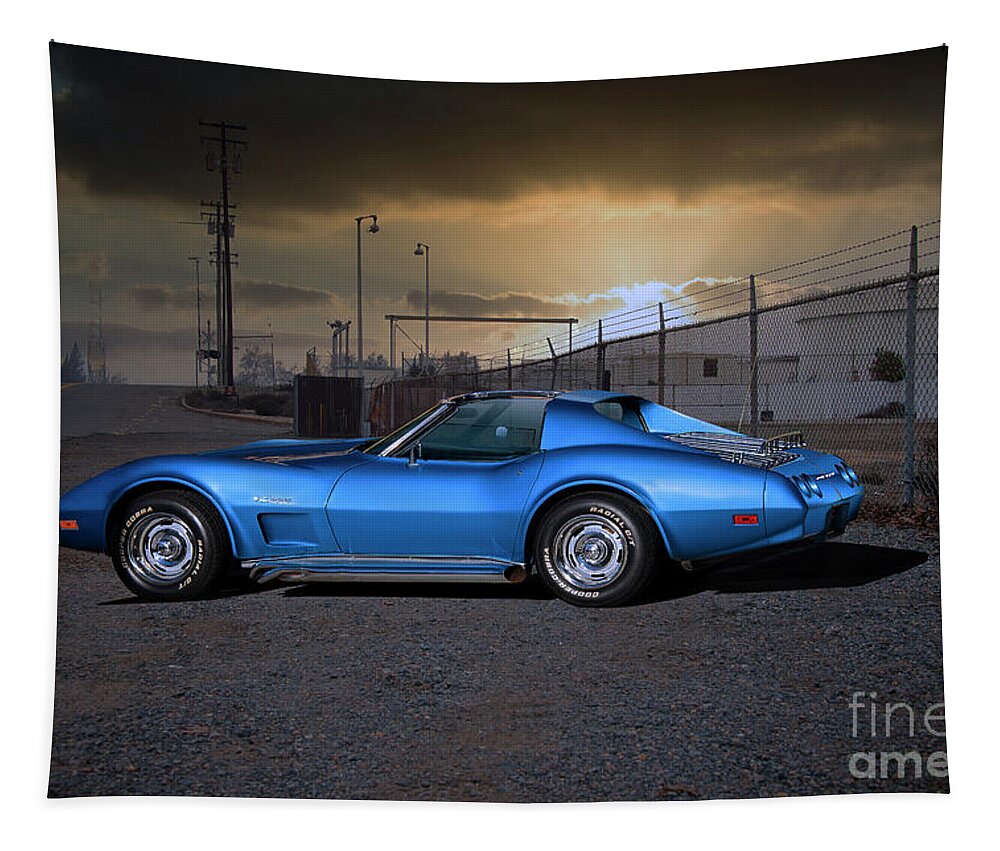 Chevrolet C3 Corvette Tapestry featuring the photograph Chevrolet C3 Corvette Stingray #6 by Dave Koontz