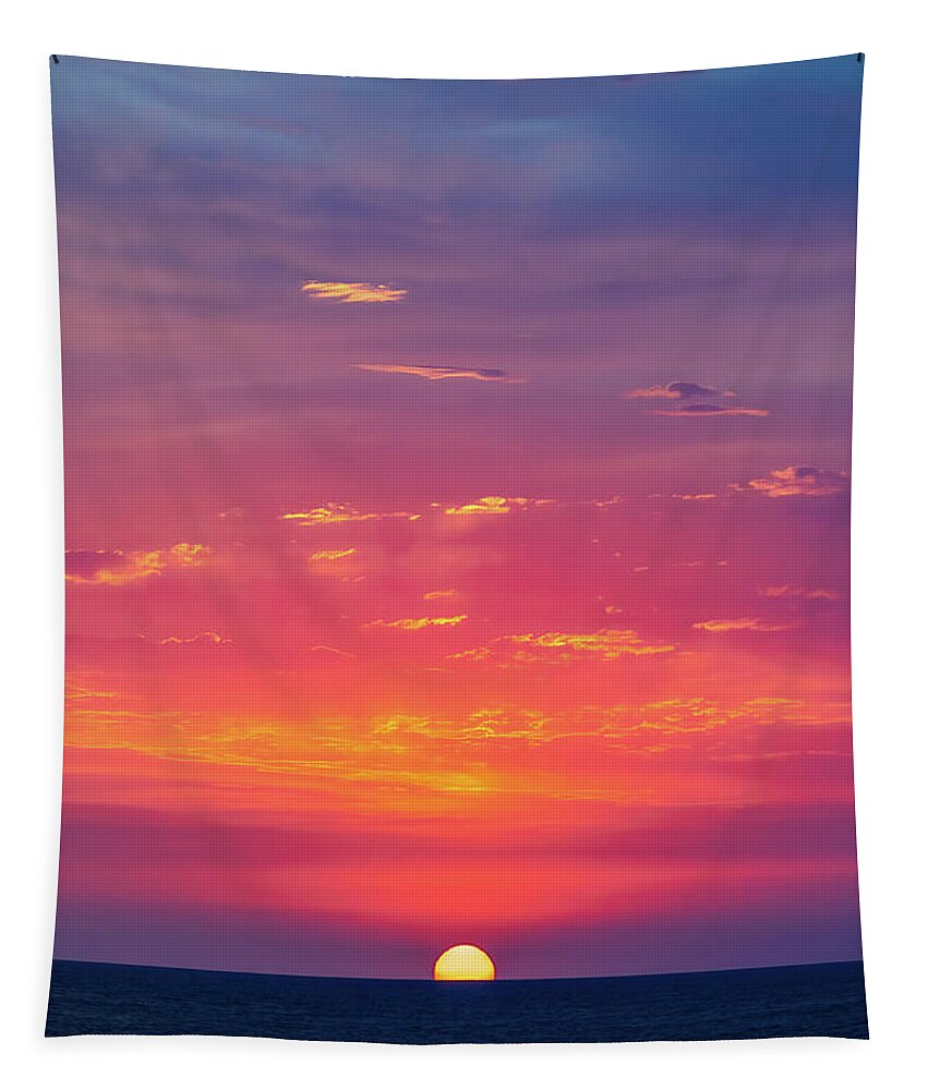 Fine Art Photography Tapestry featuring the photograph Mazatlan Sunsets #7 by Tommy Farnsworth