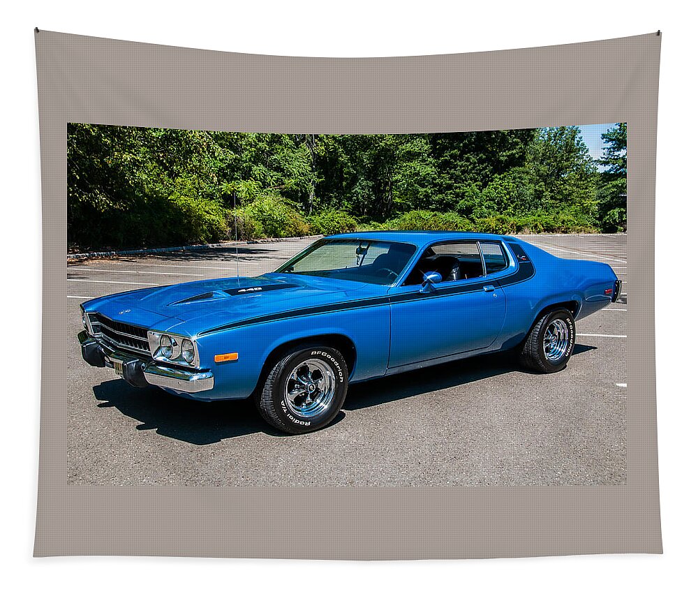 Roadrunner Tapestry featuring the photograph 73 Roadrunner 440 by Anthony Sacco