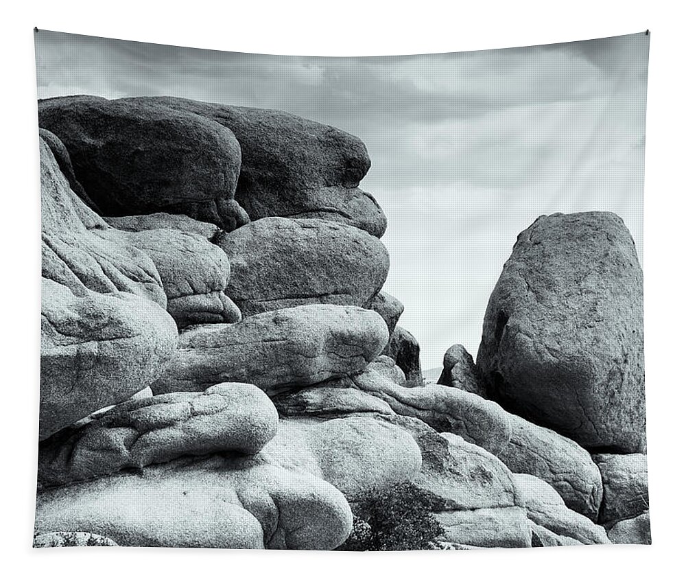Big Rock Boulders Tapestry featuring the photograph Joshua Tree California Desert 7411-300 by Amyn Nasser