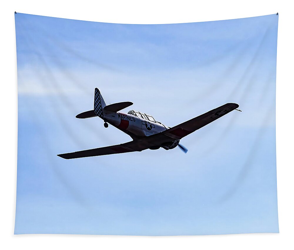 North American Aviation Snj-4 Tapestry featuring the photograph North American Aviation SNJ-4 #8 by Flees Photos