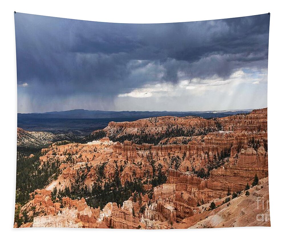 Bryce Canyon Tapestry featuring the digital art Bryce Canyon #9 by Tammy Keyes