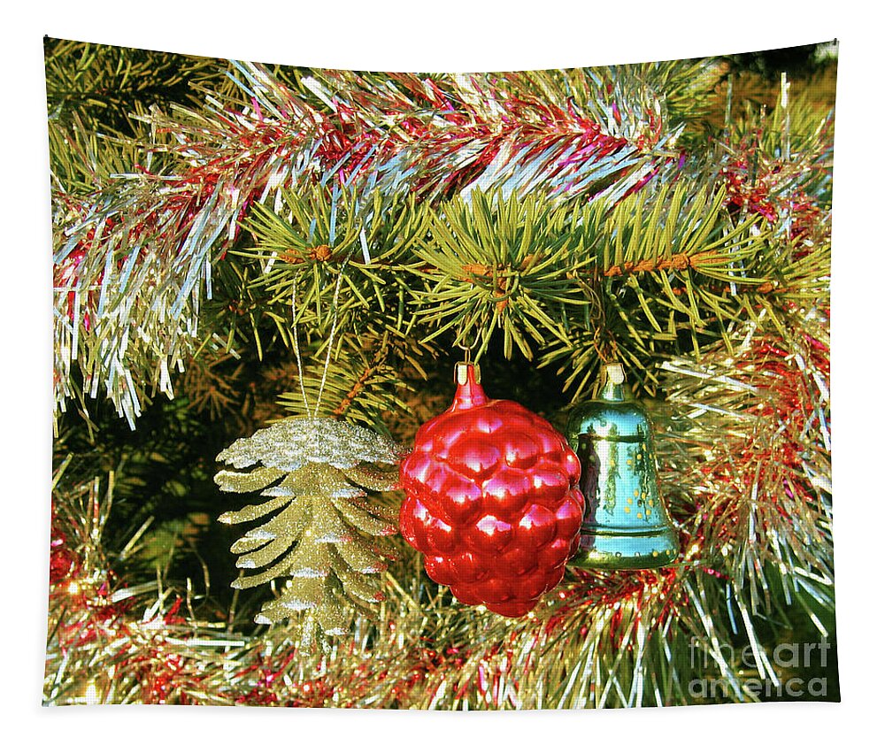 Christmas Tapestry featuring the photograph Christmas decorations #9 by Irina Afonskaya
