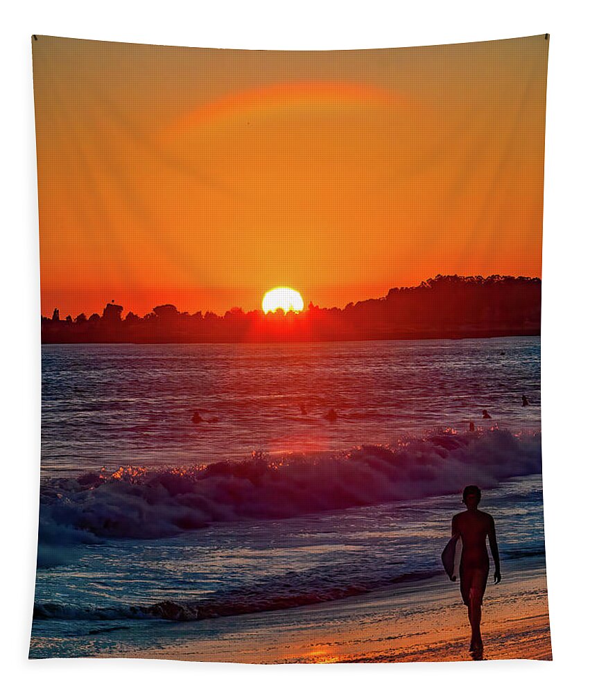 Beach Tapestry featuring the photograph Seabright Area #9 by Tommy Farnsworth