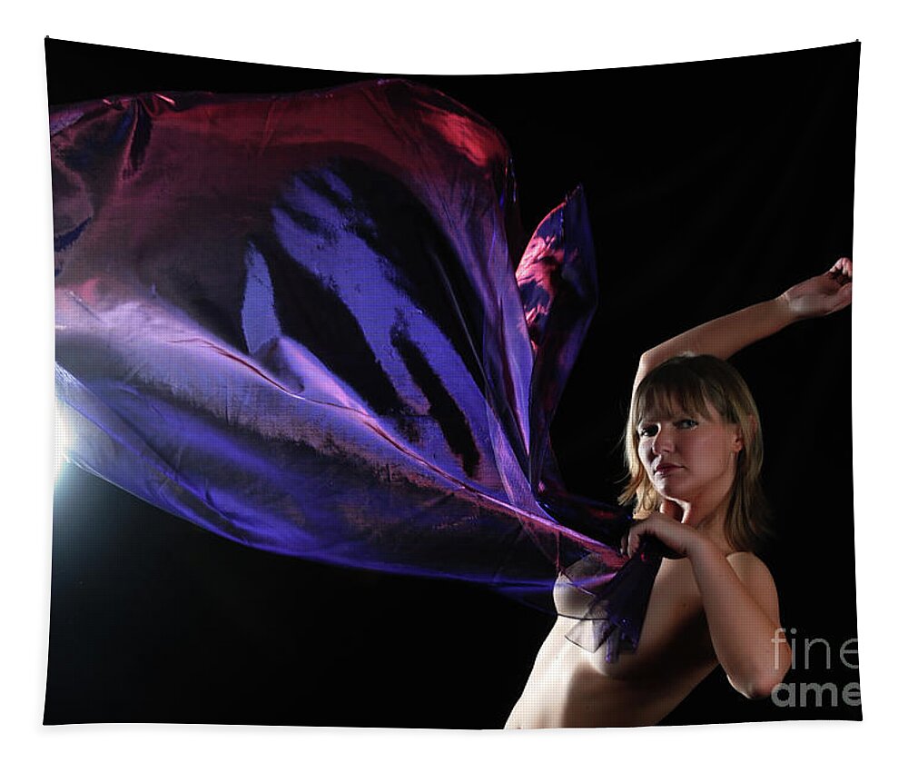 Nude Tapestry featuring the photograph A Gentle Wind by Robert WK Clark