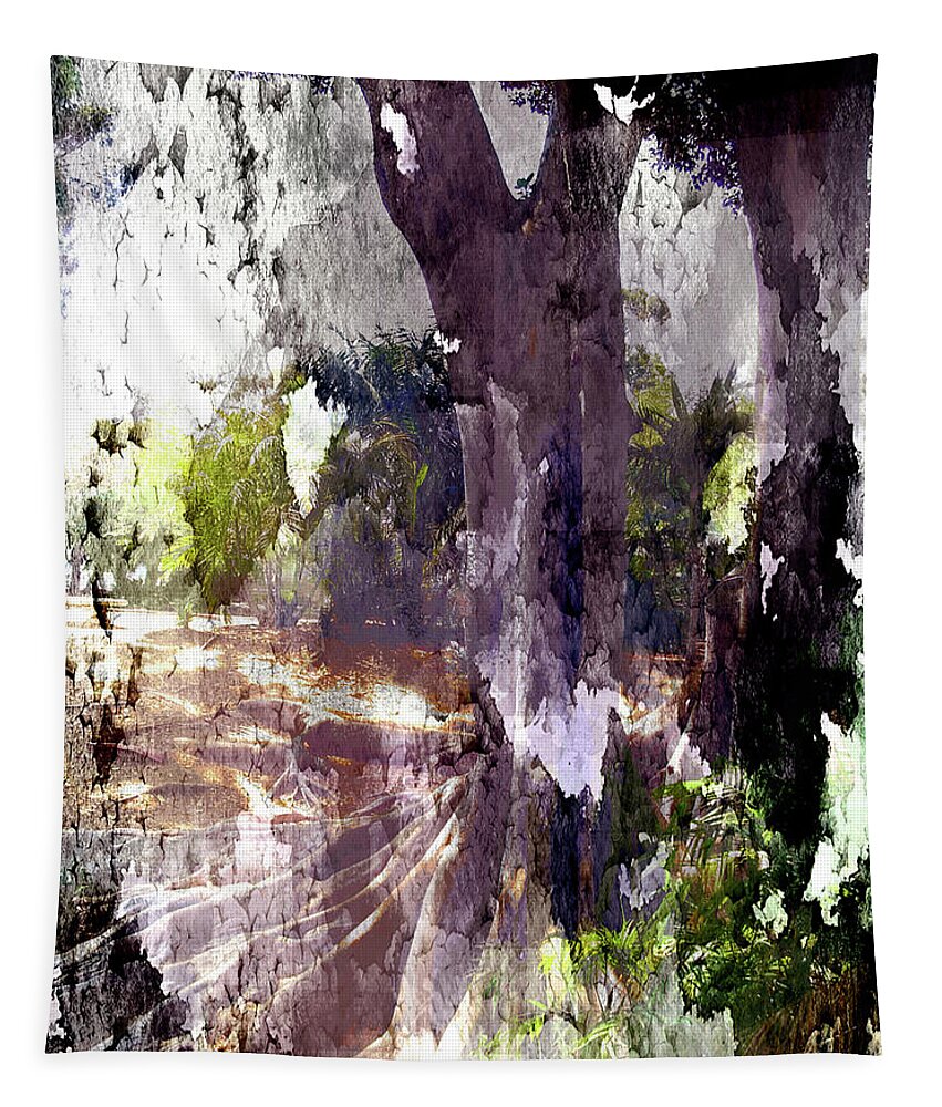 Trees Tapestry featuring the digital art A Hint of Trees by Nancy Olivia Hoffmann