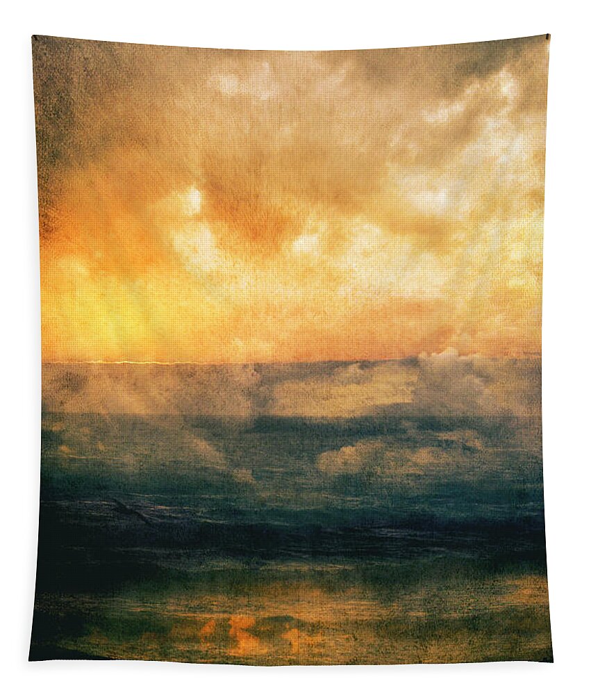 Sea Tapestry featuring the photograph A lovely end of day by Yasmina Baggili