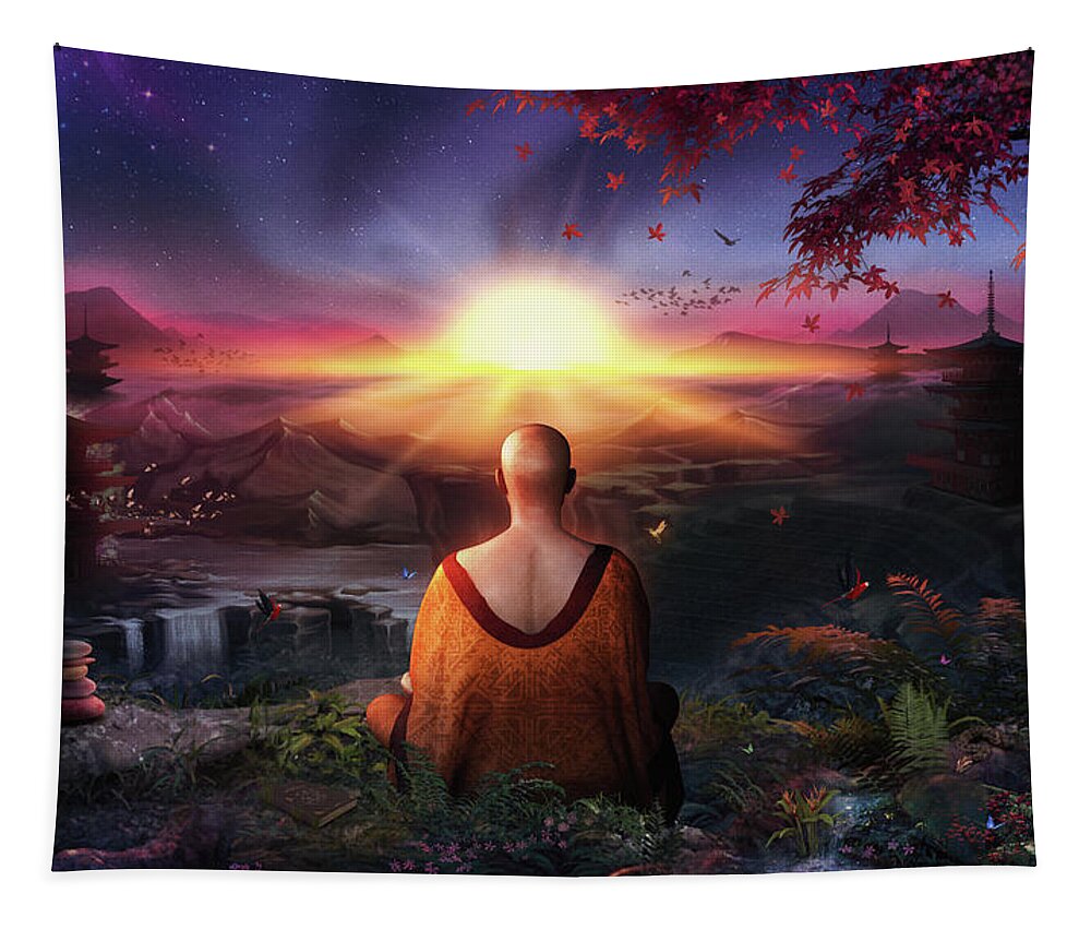 Cameron Gray Tapestry featuring the digital art A Magical Existence by Cameron Gray