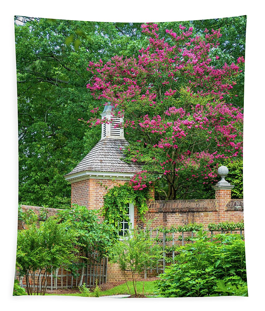 Colonial Williamsburg Tapestry featuring the photograph A Sweet Escape by Rachel Morrison