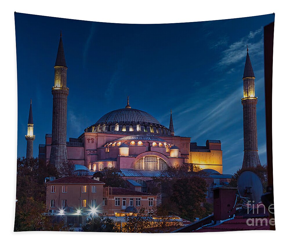 Istanbul Tapestry featuring the photograph A Window in Time by Sam Antonio