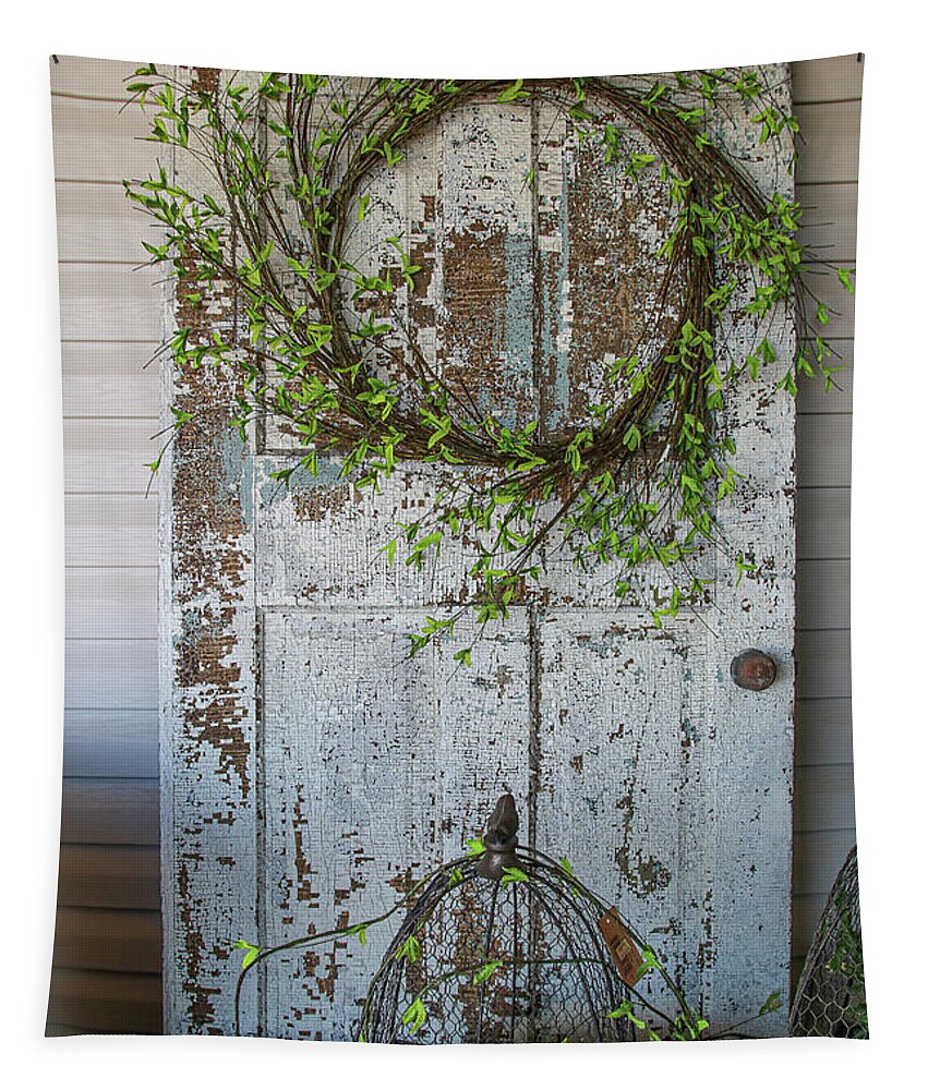 Door Tapestry featuring the photograph Abandon Door by Rick Redman
