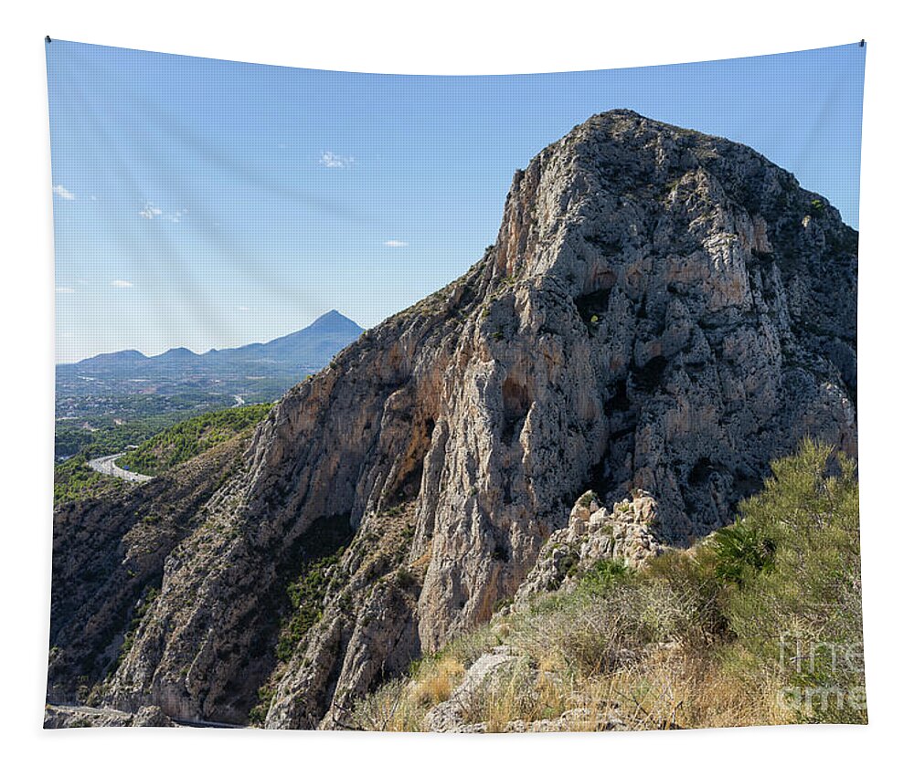 Mountain Landscape Tapestry featuring the photograph Above the Canyon of Mascarat by Adriana Mueller