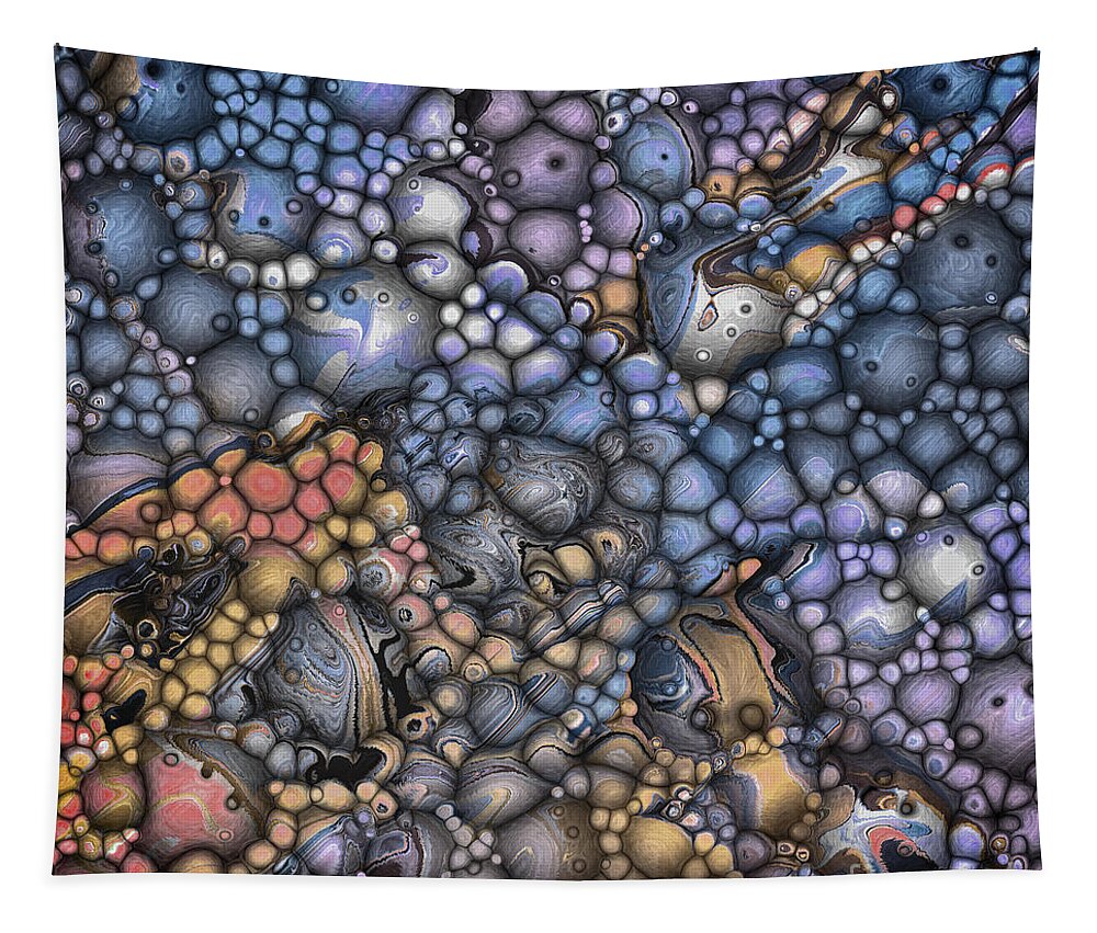 Shapes Tapestry featuring the digital art Abstract 3D Surface by Phil Perkins