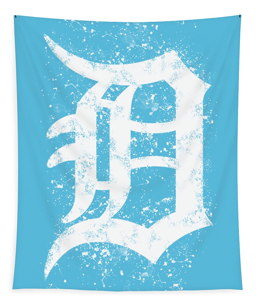 Detroit Tigers Tapestry featuring the photograph Abstract Detroit Tigers Baseball Poster by Stefano Senise