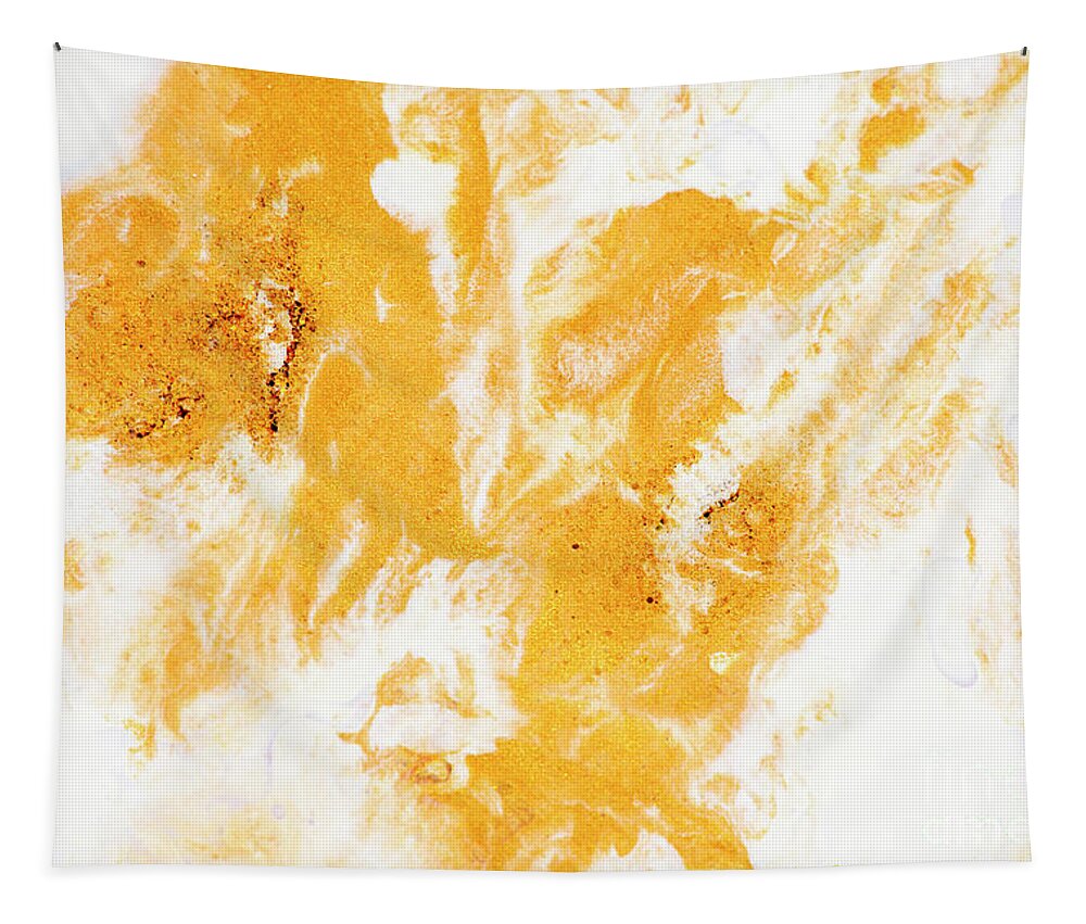 Marble Tapestry featuring the photograph Abstract Golden Color by Jelena Jovanovic
