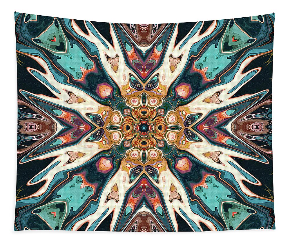 Abstract Tapestry featuring the digital art Abstract No. 1,048,575 by Phil Perkins