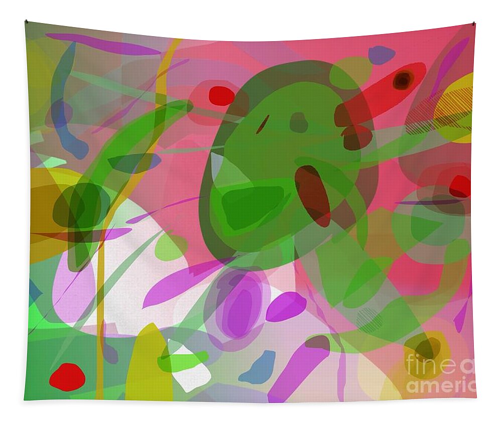 Abstract Tapestry featuring the digital art Abstractionation by Joe Roache
