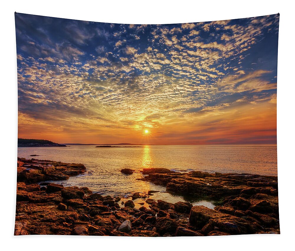 Acadia National Park Tapestry featuring the photograph Acadia Sunrise 34a6832 by Greg Hartford