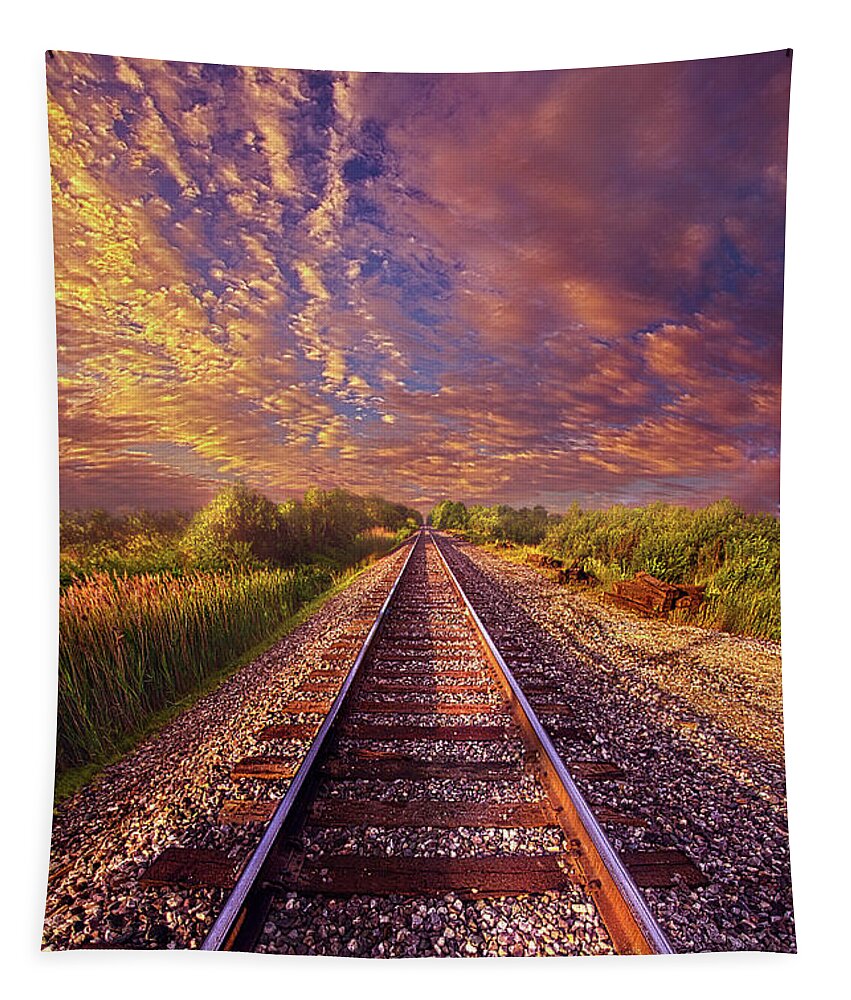 Vertical Tapestry featuring the photograph Across the Land by Phil Koch