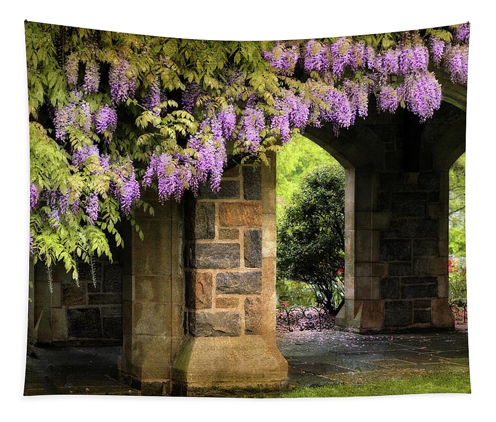 Wisteria Tapestry featuring the photograph Adorned by Jessica Jenney