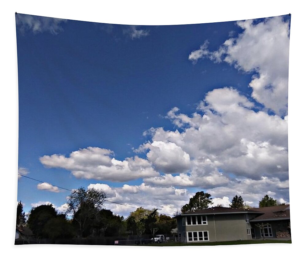Clouds Tapestry featuring the photograph Afternoon clouds by Steven Wills
