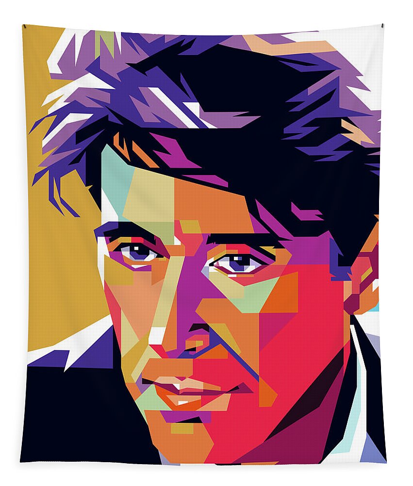Al Pacino Tapestry featuring the digital art Al Pacino illustration by Movie World Posters