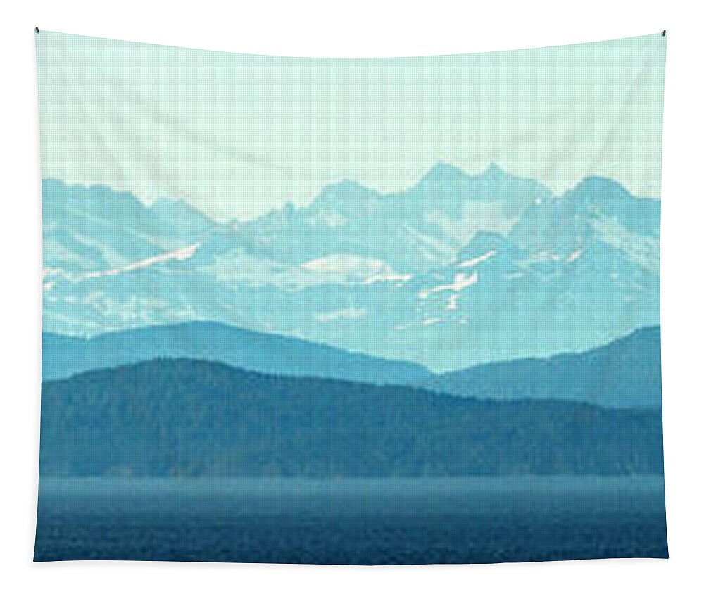 Alexander Archipelago Tapestry featuring the photograph Alaska Coastline by Larry Bohlin